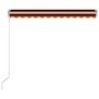 Toldo manual retráctil naranja y marrón 300x250 cm de vidaXL, Toldos - Ref: Foro24-3051198, Precio: 238,85 €, Descuento: %