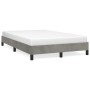 Light gray velvet bed frame 120x190 cm by vidaXL, Beds and slatted bases - Ref: Foro24-3269625, Price: 104,99 €, Discount: %