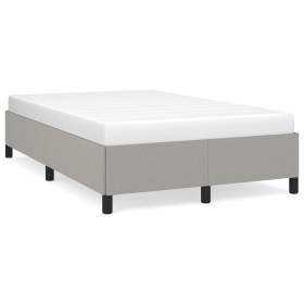 Estructura de cama tela gris claro 120x190 cm de vidaXL, Camas y somieres - Ref: Foro24-3269631, Precio: 114,99 €, Descuento: %