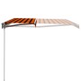 Orange and brown retractable manual awning 450x300 cm by vidaXL, Awnings - Ref: Foro24-3051219, Price: 370,96 €, Discount: %