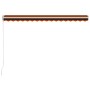 Orange and brown retractable manual awning 450x300 cm by vidaXL, Awnings - Ref: Foro24-3051219, Price: 370,96 €, Discount: %