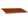 Orange and brown retractable manual awning 600x300 cm by vidaXL, Awnings - Ref: Foro24-3051227, Price: 526,11 €, Discount: %