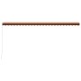 Orange and brown retractable manual awning 600x300 cm by vidaXL, Awnings - Ref: Foro24-3051227, Price: 526,11 €, Discount: %