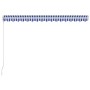 Blue and white retractable manual awning 400x300 cm by vidaXL, Awnings - Ref: Foro24-3051212, Price: 289,55 €, Discount: %