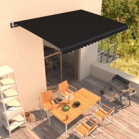 Anthracite gray manual retractable awning 450x300 cm by vidaXL, Awnings - Ref: Foro24-3051218, Price: 360,24 €, Discount: %