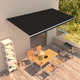 Anthracite gray manual retractable awning 600x300 cm by vidaXL, Awnings - Ref: Foro24-3051226, Price: 527,12 €, Discount: %