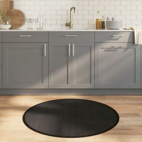 Round black bamboo rug 100 cm by vidaXL, Rugs - Ref: Foro24-376984, Price: 19,99 €, Discount: %