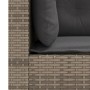 3-seater garden sofa with gray synthetic rattan cushions by vidaXL, Outdoor sofas - Ref: Foro24-365918, Price: 255,08 €, Disc...