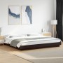 Estructura de cama madera de ingeniería negra 200x200 cm de vidaXL, Camas y somieres - Ref: Foro24-3281162, Precio: 179,77 €,...