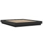 Estructura de cama madera de ingeniería negra 150x200 cm de vidaXL, Camas y somieres - Ref: Foro24-3281183, Precio: 160,29 €,...