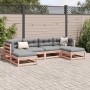 6-teilige Gartensofagarnitur mit Kissen aus Douglasienholz von vidaXL, Gartensets - Ref: Foro24-3295820, Preis: 543,22 €, Rab...