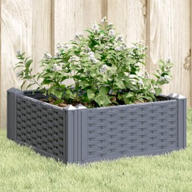 Planter with pegs PP gray 42.5x42.5x28.5 cm by vidaXL, Pots and planters - Ref: Foro24-368004, Price: 21,99 €, Discount: %