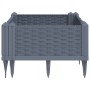 Planter with pegs PP gray 42.5x42.5x28.5 cm by vidaXL, Pots and planters - Ref: Foro24-368004, Price: 21,99 €, Discount: %