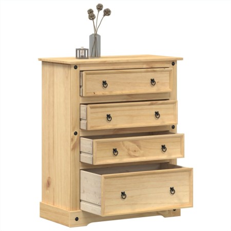 Corona chest of drawers solid pine wood 92x48x120 cm by vidaXL, Storage trunks - Ref: Foro24-4005675, Price: 225,05 €, Discou...