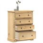 Corona chest of drawers solid pine wood 92x48x120 cm by vidaXL, Storage trunks - Ref: Foro24-4005675, Price: 225,05 €, Discou...