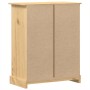 Cómoda cajonera Corona madera maciza de pino 92x48x120 cm de vidaXL, Baúles de almacenamiento - Ref: Foro24-4005675, Precio: ...