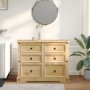 Corona chest of drawers solid pine wood 120x48x91 cm by vidaXL, Storage trunks - Ref: Foro24-4005677, Price: 235,68 €, Discou...