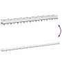 Planter with white PP pegs 362.5x42.5x28.5 cm by vidaXL, Pots and planters - Ref: Foro24-368025, Price: 81,48 €, Discount: %