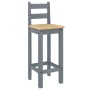 High stools 2 pcs solid gray pine wood by vidaXL, Furniture sets for kitchens and dining rooms - Ref: Foro24-4005694, Price: ...