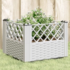 Jardinera con clavijas PP blanco 43,5x43,5x43,5 cm de vidaXL, Maceteros y jardineras - Ref: Foro24-368010, Precio: 32,99 €, D...