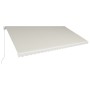 Toldo manual retráctil color crema 600x300 cm de vidaXL, Toldos - Ref: Foro24-3051224, Precio: 530,57 €, Descuento: %