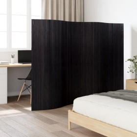 Biombo divisor de bambú negro 165x250 cm de vidaXL, Divisores de ambientes - Ref: Foro24-376990, Precio: 70,99 €, Descuento: %