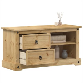 Corona TV cabinet solid pine wood 100x40x52 cm by vidaXL, TV Furniture - Ref: Foro24-4005668, Price: 123,99 €, Discount: %