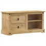 Corona TV cabinet solid pine wood 100x40x52 cm by vidaXL, TV Furniture - Ref: Foro24-4005668, Price: 123,86 €, Discount: %