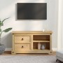 Corona TV cabinet solid pine wood 100x40x52 cm by vidaXL, TV Furniture - Ref: Foro24-4005668, Price: 123,86 €, Discount: %