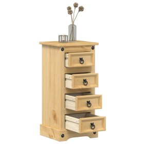 Corona bedside table solid pine wood 35x32.5x74 cm by vidaXL, Nightstands - Ref: Foro24-4005654, Price: 75,23 €, Discount: %