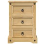 Corona bedside table solid pine wood 45x35x64 cm by vidaXL, Nightstands - Ref: Foro24-4005656, Price: 79,21 €, Discount: %