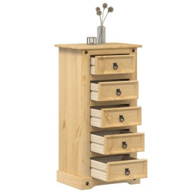 Corona bedside table solid pine wood 53x39x103 cm by vidaXL, Nightstands - Ref: Foro24-4005661, Price: 132,99 €, Discount: %