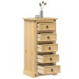 Corona bedside table solid pine wood 53x39x103 cm by vidaXL, Nightstands - Ref: Foro24-4005661, Price: 125,50 €, Discount: %