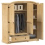 Corona Kleiderschrank aus massivem Kiefernholz 151,5x52x170 cm von vidaXL, Kleiderschränke - Ref: Foro24-4005663, Preis: 518,...