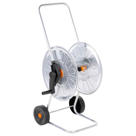 Hose roll cart 60 m 1/2" steel by vidaXL, Garden hose holder - Ref: Foro24-4005280, Price: 75,81 €, Discount: %