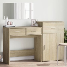 Sonoma Oak Engineered Wood 3-Piece Vanity Set by vidaXL, Bedroom furniture sets - Ref: Foro24-3276520, Price: 168,66 €, Disco...