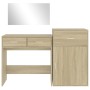 Sonoma Oak Engineered Wood 3-Piece Vanity Set by vidaXL, Bedroom furniture sets - Ref: Foro24-3276520, Price: 168,66 €, Disco...