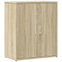 Aparador de madera de ingeniería 2 uds roble Sonoma 60x31x70 cm de vidaXL, Aparadores - Ref: Foro24-3276541, Precio: 115,41 €...