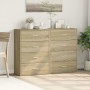 Sideboards 2 pcs engineered wood Sonoma oak 60x31x84 cm by vidaXL, Sideboards - Ref: Foro24-3276583, Price: 163,46 €, Discoun...