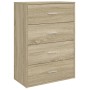 Aparadores 2 uds madera de ingeniería roble Sonoma 60x31x84 cm de vidaXL, Aparadores - Ref: Foro24-3276583, Precio: 168,98 €,...