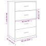 Aparadores 2 uds madera de ingeniería roble Sonoma 60x31x84 cm de vidaXL, Aparadores - Ref: Foro24-3276583, Precio: 168,98 €,...