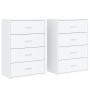 Aparadores 2 unidades madera de ingeniería blanco 60x31x84 cm de vidaXL, Aparadores - Ref: Foro24-3276581, Precio: 168,90 €, ...