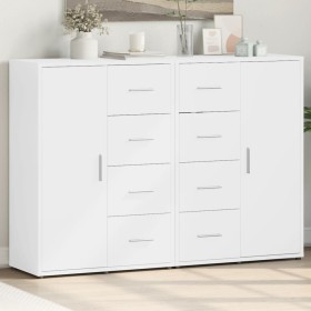 Sideboards 2 units white engineered wood 60x31x84 cm by vidaXL, Sideboards - Ref: Foro24-3276588, Price: 234,74 €, Discount: %