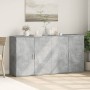 Sideboards 2 pcs concrete gray engineered wood 79x38x80 cm by vidaXL, Sideboards - Ref: Foro24-3276605, Price: 173,31 €, Disc...