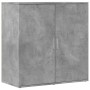 Aparadores 2 uds madera de ingeniería gris hormigón 79x38x80 cm de vidaXL, Aparadores - Ref: Foro24-3276605, Precio: 181,74 €...