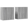 Sideboards 2 pcs Sonoma gray engineered wood 79x38x80 cm by vidaXL, Sideboards - Ref: Foro24-3276607, Price: 194,12 €, Discou...