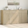 Sideboards 2 pcs engineered wood Sonoma oak 79x38x80 cm by vidaXL, Sideboards - Ref: Foro24-3276618, Price: 215,40 €, Discoun...