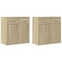 Aparadores 2 uds madera de ingeniería roble Sonoma 79x38x80 cm de vidaXL, Aparadores - Ref: Foro24-3276618, Precio: 215,10 €,...