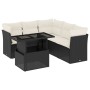 6-piece garden sofa set and black synthetic rattan cushions by vidaXL, Garden sets - Ref: Foro24-3266576, Price: 463,73 €, Di...