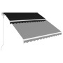 Toldo retráctil automático gris antracita 350x250 cm de vidaXL, Toldos - Ref: Foro24-3051229, Precio: 397,32 €, Descuento: %